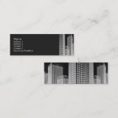 Stadt-Block-Visitenkarte Mini Visitenkarte (Vorne/Hinten)