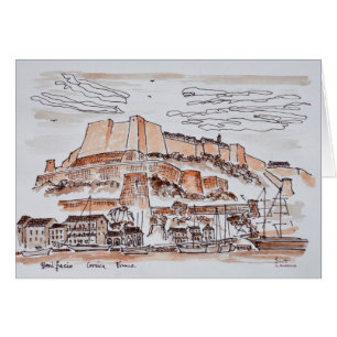 Stadt Bonifacio Korsika, Frankreich