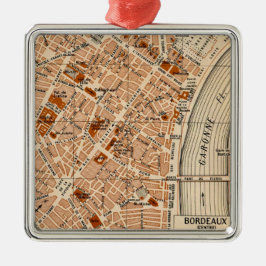 Stadt Bordeaux Frankreich Ornament Aus Metall