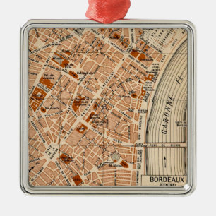 Stadt Bordeaux Frankreich Ornament Aus Metall