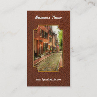 Stadt - Boston MA - Acorn Street Visitenkarte