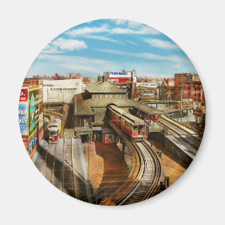 Stadt - Boston MA - Bahnhof Dudley Street 1904 Magnet