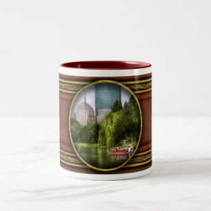 Stadt - Boston Ma - Boston Public Garden Zweifarbige Tasse