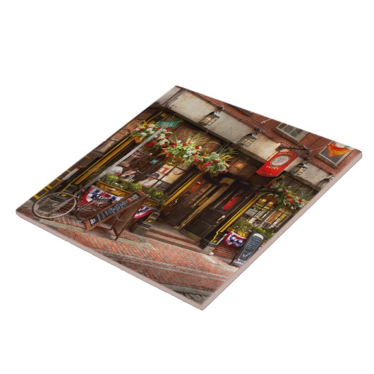 Stadt - Boston MA - die grüner Drache-Taverne Fliese (Seite)