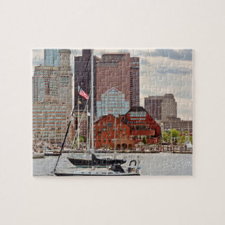 Stadt - Boston Ma - Hafenrundfahrt Skyline Puzzle