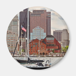 Stadt - Boston MA - Hafenweg-Skyline Magnet