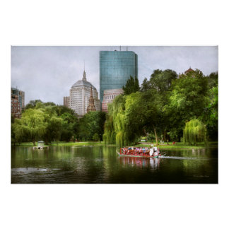 Stadt - Boston Ma - öffentlicher Garten in Boston Poster