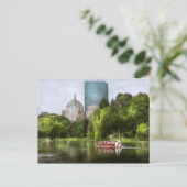 Stadt - Boston Ma - öffentlicher Garten in Boston Postkarte (Stehend Vorderseite)