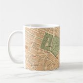 Stadt Boston Vintage Karte Kaffeetasse (Links)