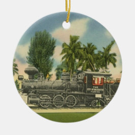 Stadt Bradenton Dampflokomotive Keramik Ornament