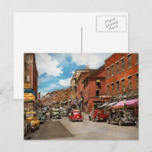 Stadt - Brattleboro VT - Kein Parkplatz auf der Ma Postkarte (Vorne/Hinten)