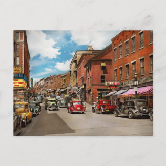 Stadt - Brattleboro VT - Kein Parkplatz auf der Ma Postkarte