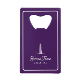 Stadt Buenos Aires Elegant Minimal Retro Geldbeutel Flaschenöffner
