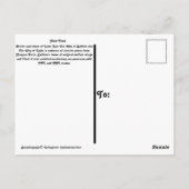 Stadt Buffalo, New York Postkarte (Rückseite)