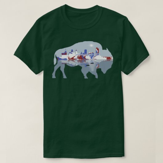 Stadt Buffalo New York T-Shirt (Design vorne)