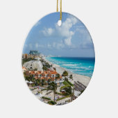 Stadt Cancun am Strand Keramik Ornament (Rechts)