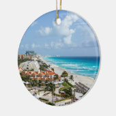 Stadt Cancun am Strand Keramik Ornament (Links)