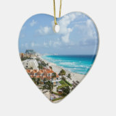 Stadt Cancun am Strand Keramikornament (Links)