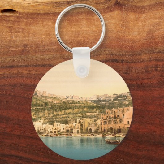 Stadt Capri, Insel Capri, Kampanien, Italien Schlüsselanhänger (Rückseite)