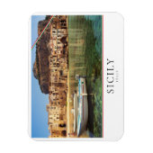 Stadt Cefalu auf Sizilien in Italien Magnet (Vertikal)