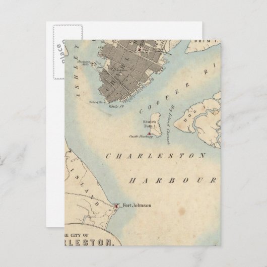 Stadt Charleston, South Carolina Postkarte (Vorne/Hinten)