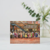 Stadt - Chicago - 1940 für ein Straßenauto Gewarte Postkarte (Stehend Vorderseite)