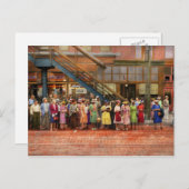 Stadt - Chicago - 1940 für ein Straßenauto Gewarte Postkarte (Vorne/Hinten)