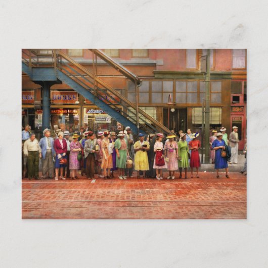 Stadt - Chicago - 1940 für ein Straßenauto Gewarte Postkarte (Vorderseite)