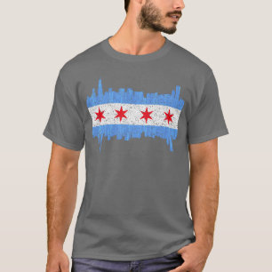 Stadt Chicago Chicago Stadtflagge Junge T-Shirt