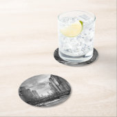 Stadt - Chicago, IL - blickend in Richtung Runder Pappuntersetzer (Vor Ort)