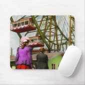 Stadt - Chicago,IL - Das erste Riesenrad 1893 Mousepad (Mit Mouse)