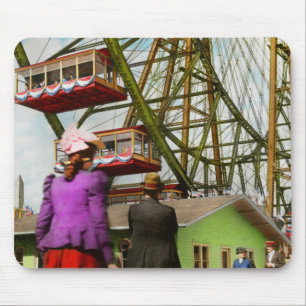 Stadt - Chicago, IL - Das erste Riesenrad 1893 Mousepad