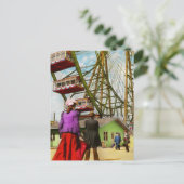 Stadt - Chicago,IL - Das erste Riesenrad 1893 Postkarte (Stehend Vorderseite)