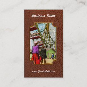 Stadt - Chicago, IL - Das erste Riesenrad 1893 Visitenkarte