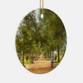 Stadt - Chicago IL - Ein Spaziergang im Lincoln Pa Keramik Ornament (Rechts)