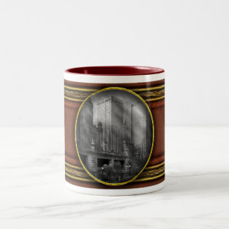 Stadt - Chicago IL - Fortsetzung einer alten BW Zweifarbige Tasse