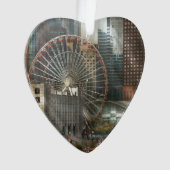 Stadt - Chicago, IL - Luftdruck Ornament (Vorderseite)