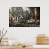 Stadt - Chicago, IL - Luftdruck Poster (Küche)