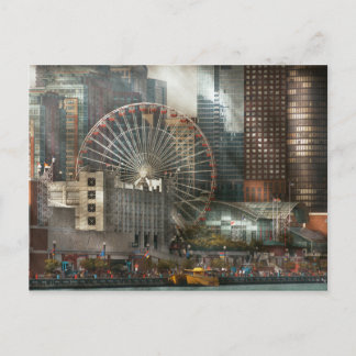 Stadt - Chicago, IL - Luftdruck Postkarte