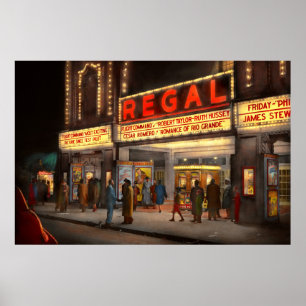 Stadt - Chicago IL - Nachtleben im Regal Theater Poster