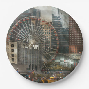 Stadt - Chicago, IL - Pier-Druck Pappteller