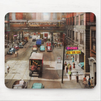 Stadt - Chicago IL - Transportmittel 1941 Mousepad