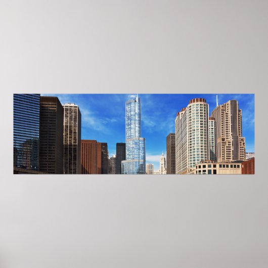 Stadt - Chicago IL - Trump Tower Poster (Vorne)