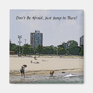 Stadt Chicago & Lake Michigan Magnet