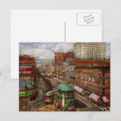 Stadt Chicago - Piano Row 1907 Postkarte (Vorne/Hinten)