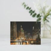 Stadt Chicago Postkarte (Stehend Vorderseite)
