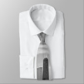 Stadt - Chicago-Skyline u. der Marine-Pier BW Krawatte (Gebunden)