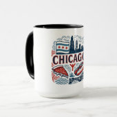 Stadt Chicago Tasse (Vorderseite Links)