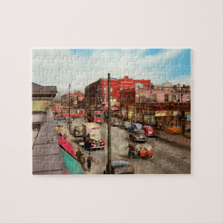 Stadt - Chicago - Wunder Ham und Hamburgers 1941 Puzzle