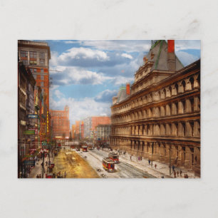 Stadt - Cincinnati OH - Regierungsplatz 1902 Postkarte